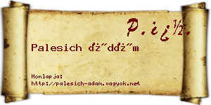 Palesich Ádám névjegykártya